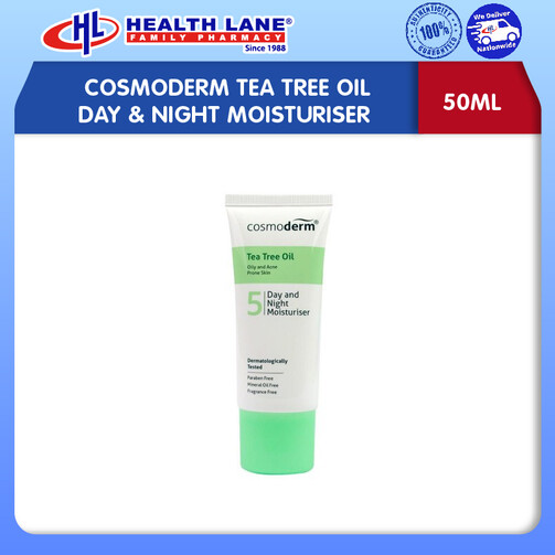 COSMODERM POKOK TEH MINYAK DAY & NIGHT PELEMBAP (50ML)